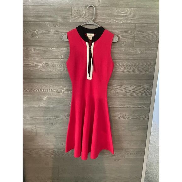 Kate Spade Mock Neck‎ Hot pink dress xs - Picture 1 of 4